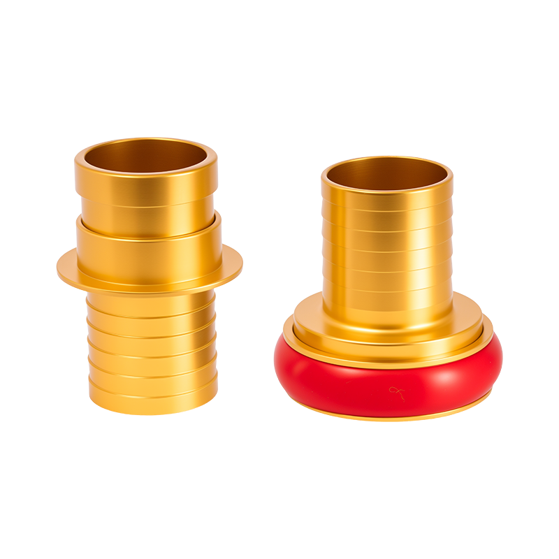 Clip-On Barbed Fire Hose Insertion-Type Coupling With Lug Lock